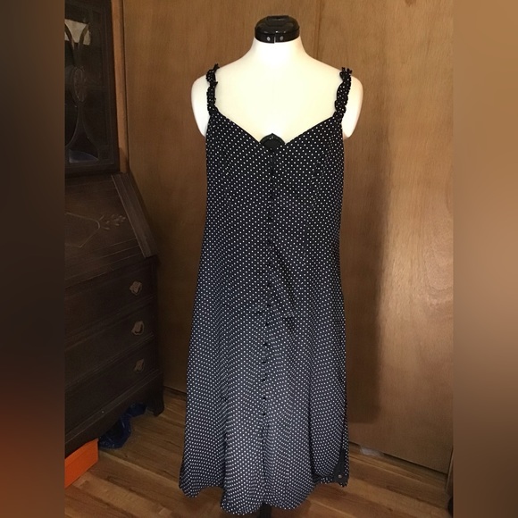 NWOT Polka Dot Button-front Dress - Picture 3 of 14